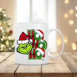 Grincs Ho Ho Ho bögre – humoros karácsonyi minta szublimált kerámia bögrén