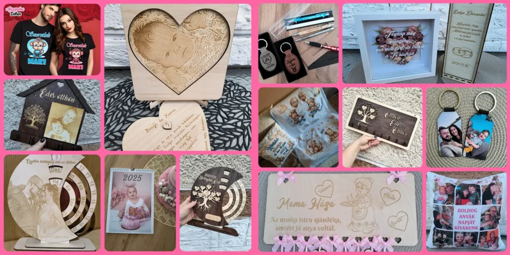 Egyedi ajándékok – személyre szabható fényképes, névre szóló és gravírozott meglepetések különleges alkalmakra