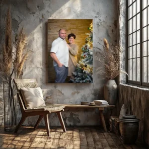 „Vászonkép egy álló fotóból – prémium minőségű feszített vászon fa kereten.”