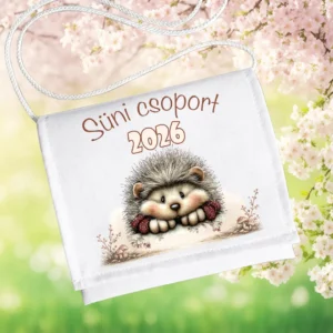 Ovis ballagó tarisznya Süni csoport 2026 – aranyos süni mintával