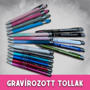 Gravírozott tollak egyedi névvel és felirattal