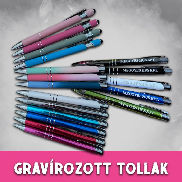 Gravírozott tollak egyedi névvel – személyre szabott ajándék