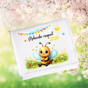 Ovis ballagó tarisznya Méhecske csoport 2026 – aranyos méhecskés mintával