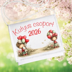 Ovis ballagó tarisznya Kutyus csoport 2026 – lufis mintával