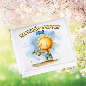 Ovis ballagó tarisznya Napsugár csoport 2025 – napocska mintával