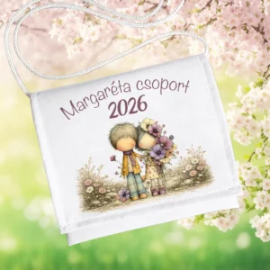 Ovis ballagó tarisznya Margaréta csoport mintával, 2026-os évszámmal