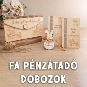 Fa pénzátadó dobozok